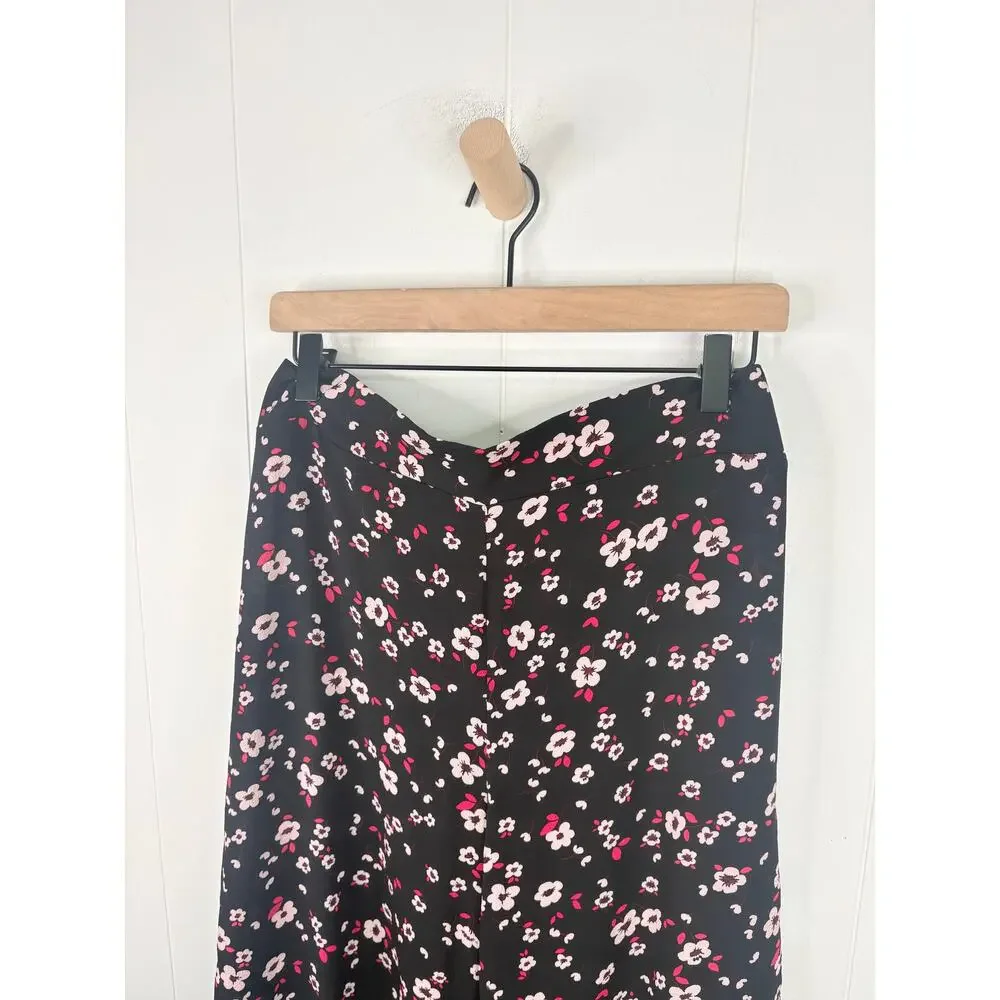 NWT Lulus Floral 2 Piece Set Large Off Shoulder Crop Top Ruffle Culottes - Picture 12 of 15